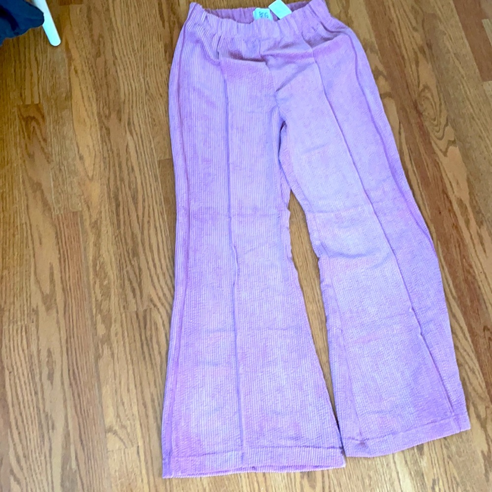 URBAN OUTFiTTER BDG Lavender stretch waist flared cords